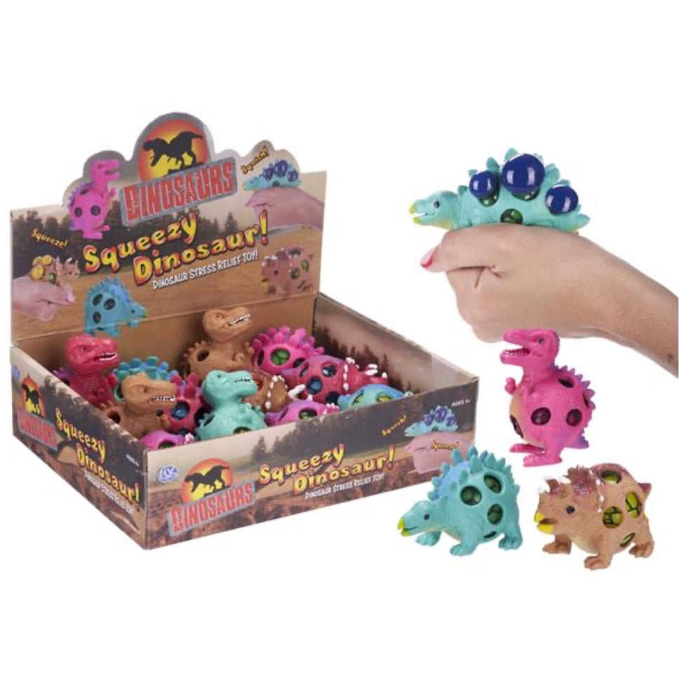 6.5CM SQUEEZY DINOSAURS 3 ASST