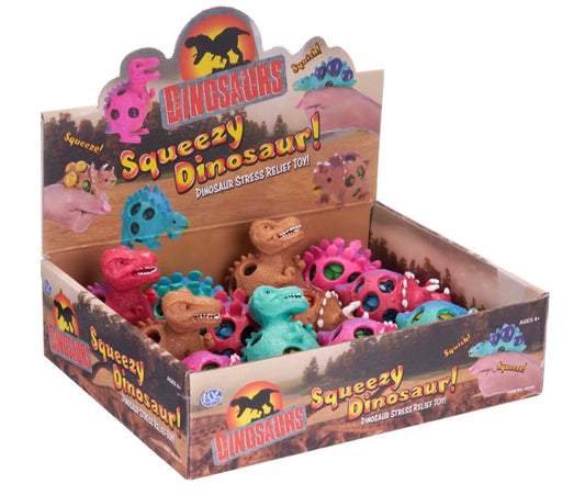 6.5CM SQUEEZY DINOSAURS 3 ASST