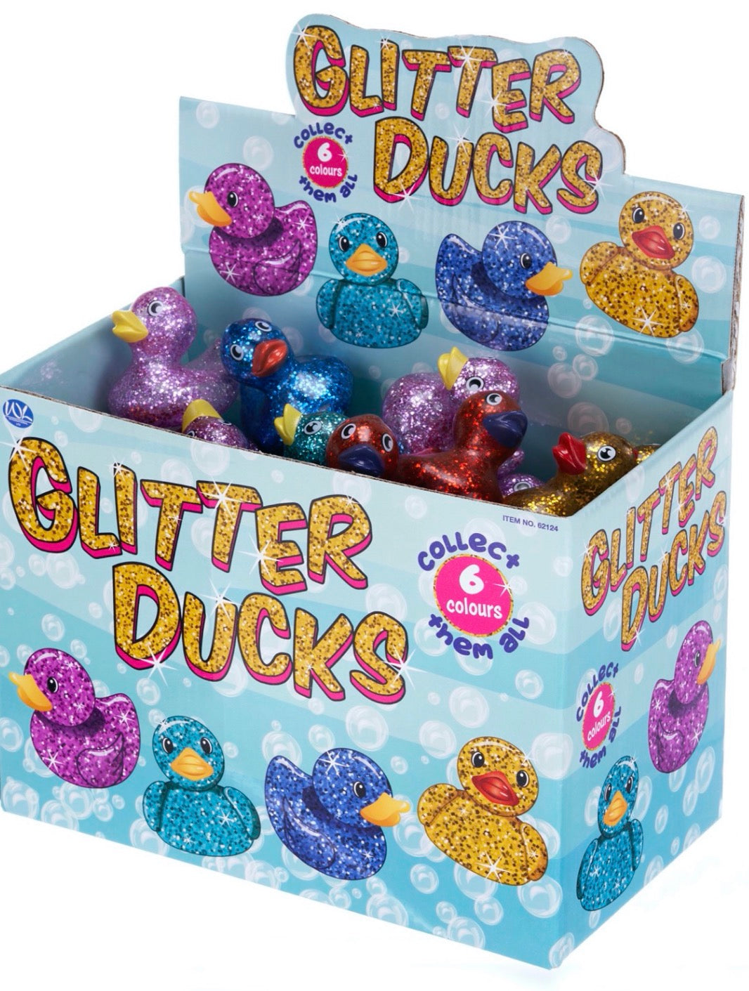 6CM GLITTERED DUCK 6 ASST