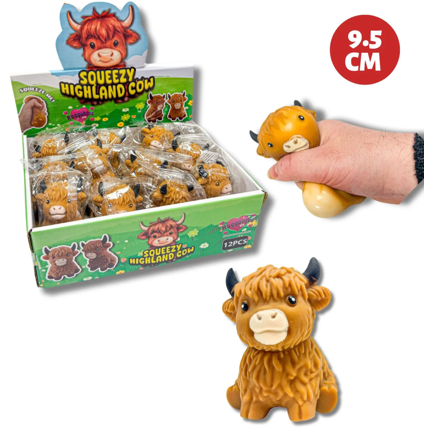 8CM HIGHLAND COW SQUEEZY