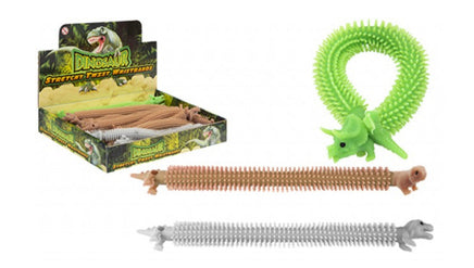 DINOSAUR STRETCH & TWIST BRACELET 8" 3 ASSORTED - SENsory Toys4U