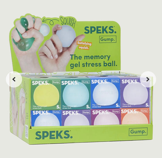 Speks Original Gump 48 Display Mix - The Memory Gel Stress Ball