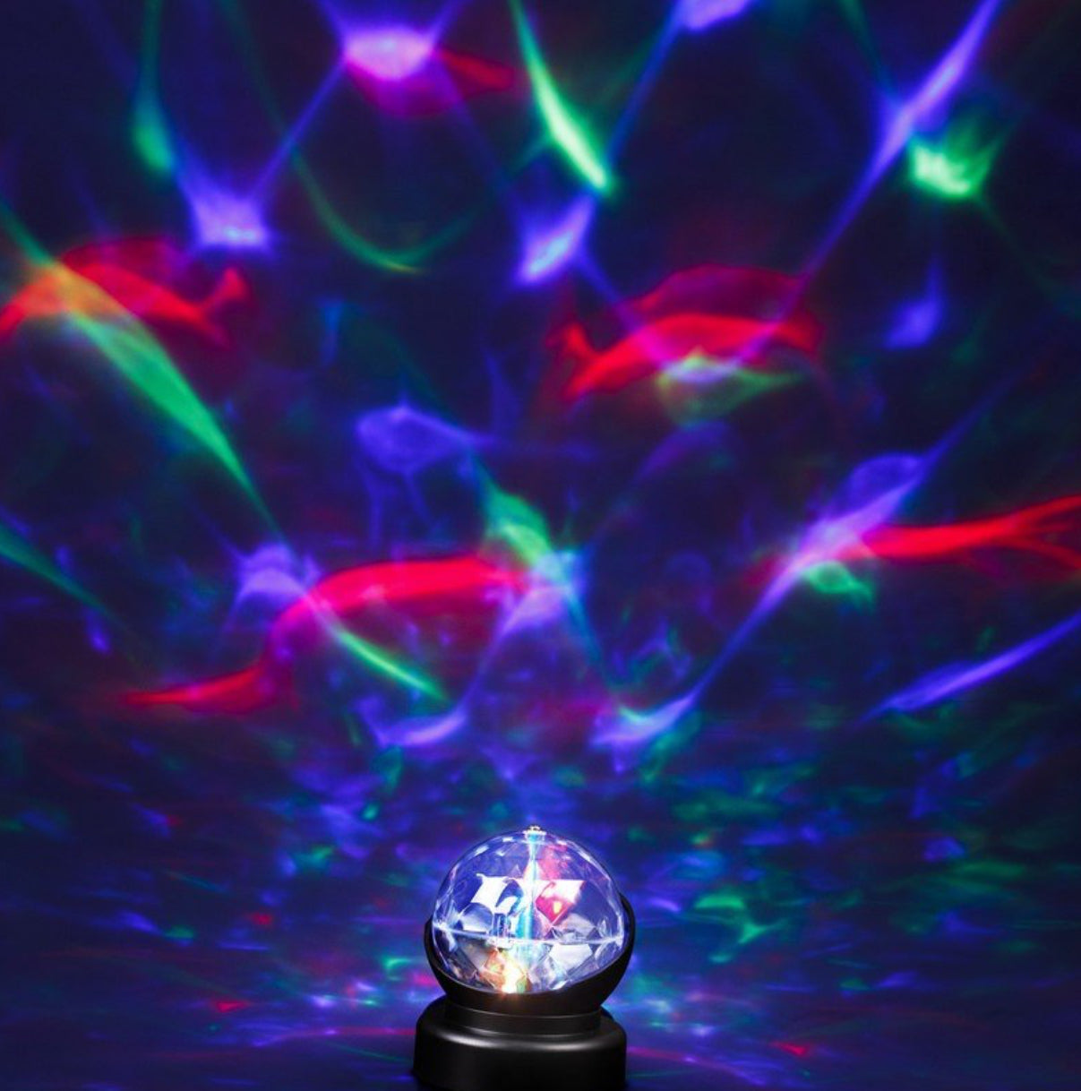 3 x Rotating Colourful Kaleidoscope Pattern Light Projector Sensory Crystal Ball Visual LED Mood Lamp