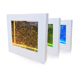 Sensory Light LED Glitter Filled Square Light Lamp
