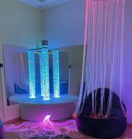 Mirrors for Large Bubble Tubes Backed on Plywood 2 Pack