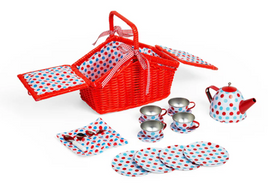 Spotted Basket Tea Set