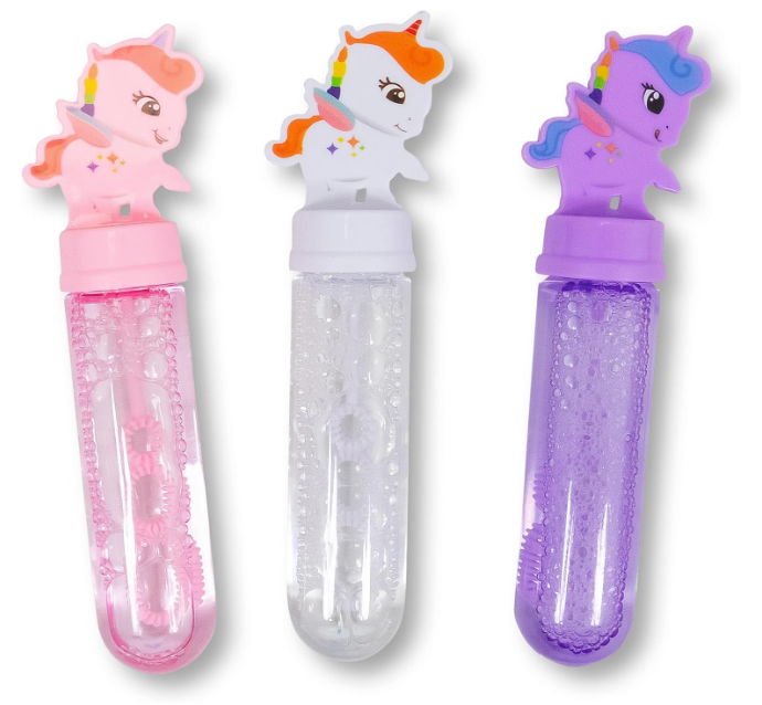 3pk Unicorn Mini Bubble Wands