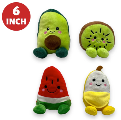 6″ FRUITY FRIENDS 4 ASST