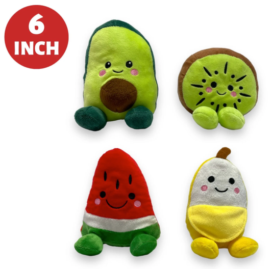 6″ FRUITY FRIENDS 4 ASST