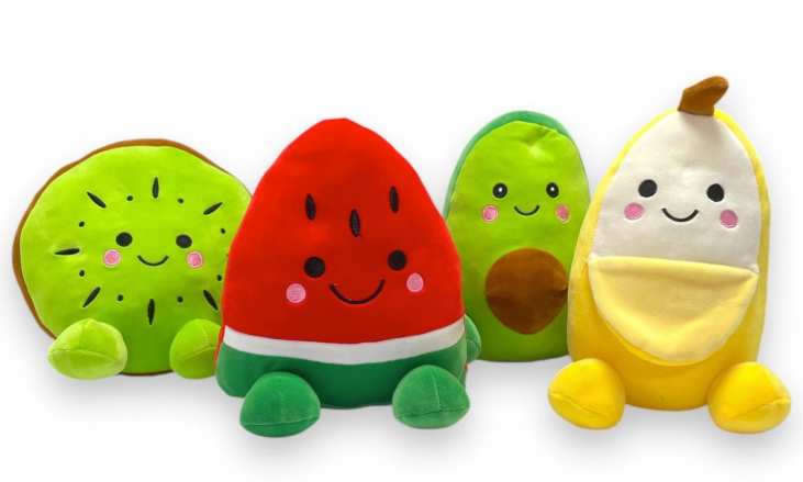 6″ FRUITY FRIENDS 4 ASST