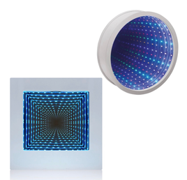 22cm Sensory Light LED Infinity Mirror Tunnel Light Lamp and 23cm Infinity Mirror Calming Visual Effect