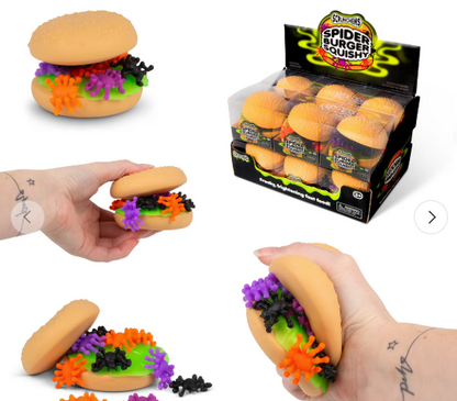 SCRUNCHEMS SPOOKY SPIDER BURGER SQUISHY
