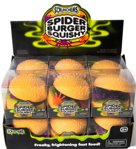 SCRUNCHEMS SPOOKY SPIDER BURGER SQUISHY