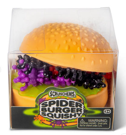 SCRUNCHEMS SPOOKY SPIDER BURGER SQUISHY