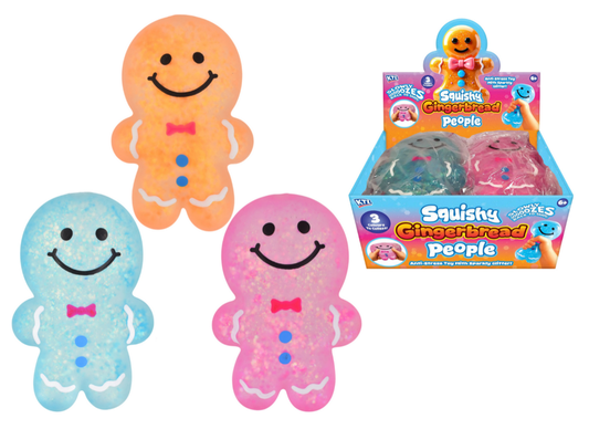 Large Squishy Gingerbread People (3 Asst) - Dbx