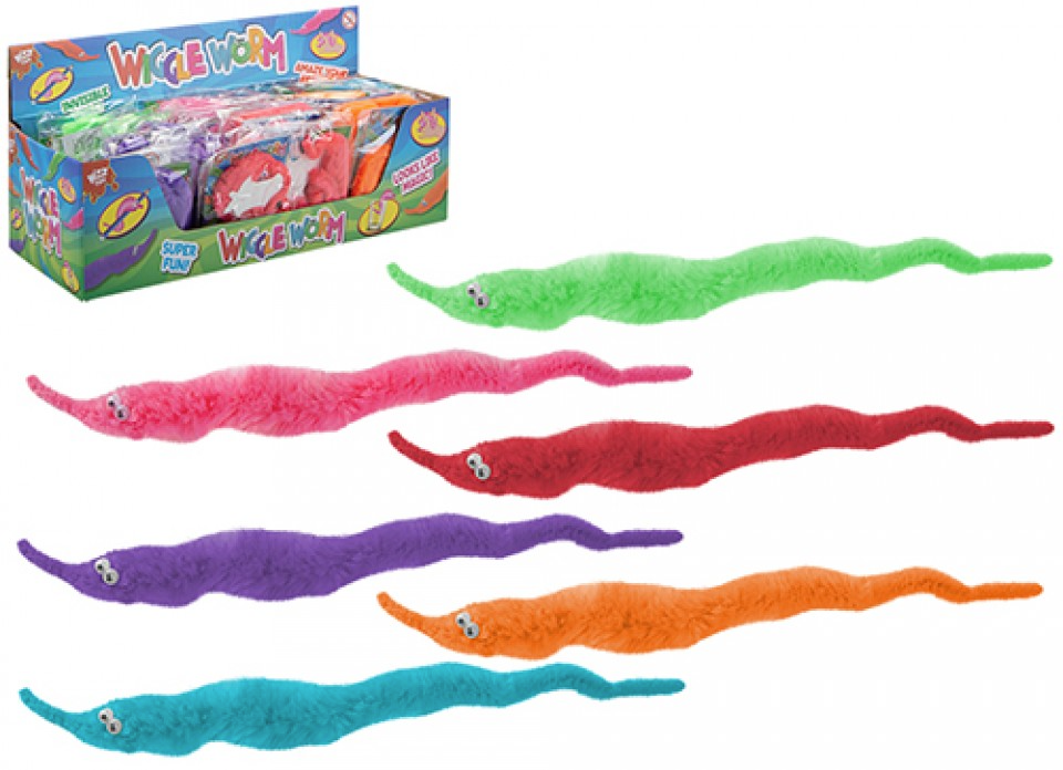 WIGGLE WORM 21CM 6 ASSORTED
