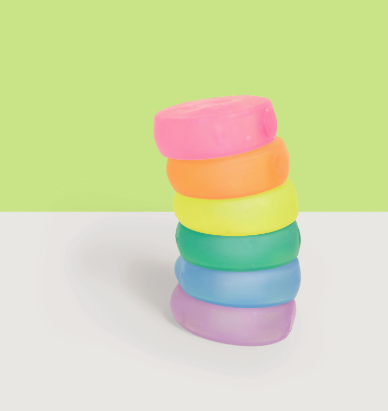 Speks Loop Gump 48 Display Mix - The Memory Gel Stress Ring - 6cm