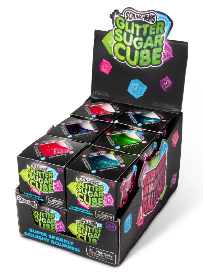 SCRUNCHEMS GLITTER SUGAR CUBE