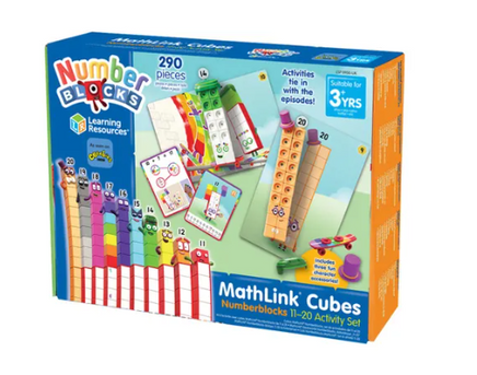 MathLink® Cubes Numberblocks 11-20 Activity Set - SENsory Toys4U
