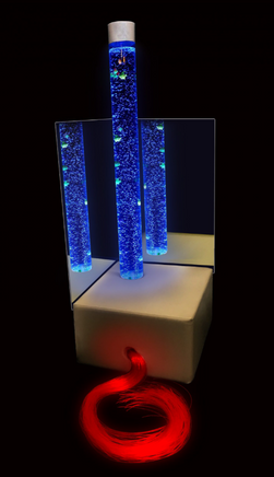 Set of Acrylic Mirrors for Large Bubble Tube Backed on Plywood - SENsory Toys4U