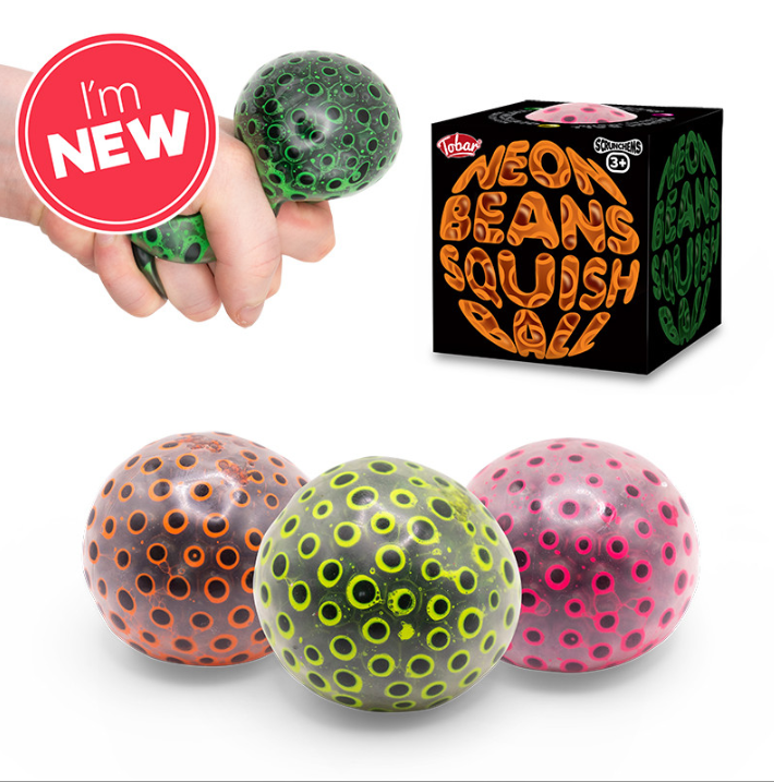 SCRUNCHEMS NEON BEANS SQUISH BALL - SENsory Toys4U