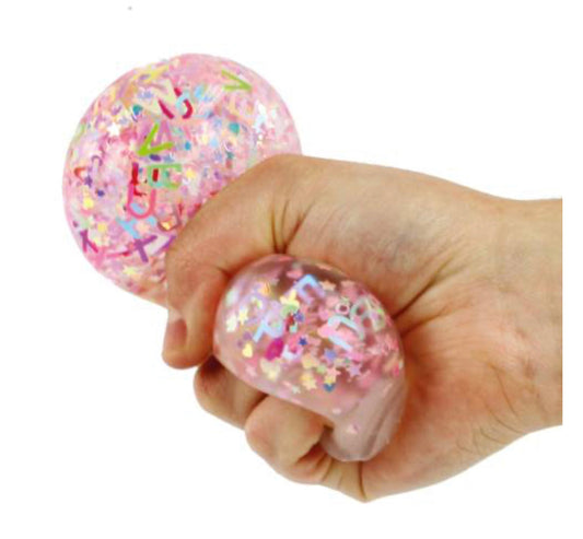 Alphabet Glitter Ball - SENsory Toys4U