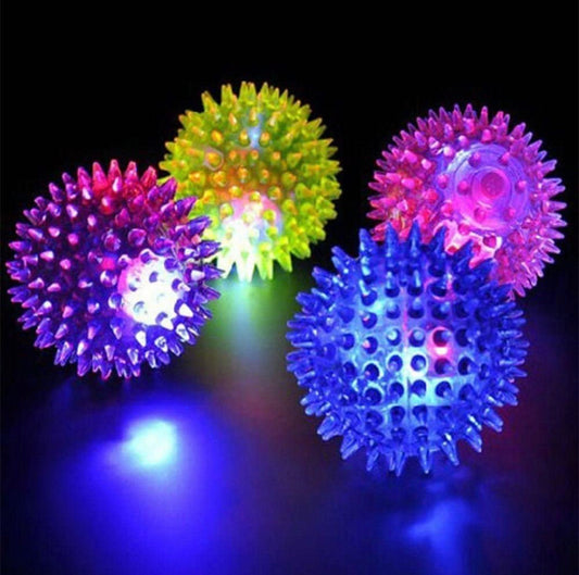 Flashing Light Up Spikey High Bouncing Ball - SENsory Toys4U