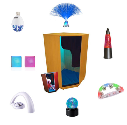 Padded Den with LED Mood Lighting & 9 Light Up Toys - SENsory Toys4U