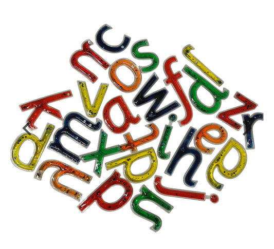 Squidgy Sparkle Transparent Gel Letters - SENsory Toys4U